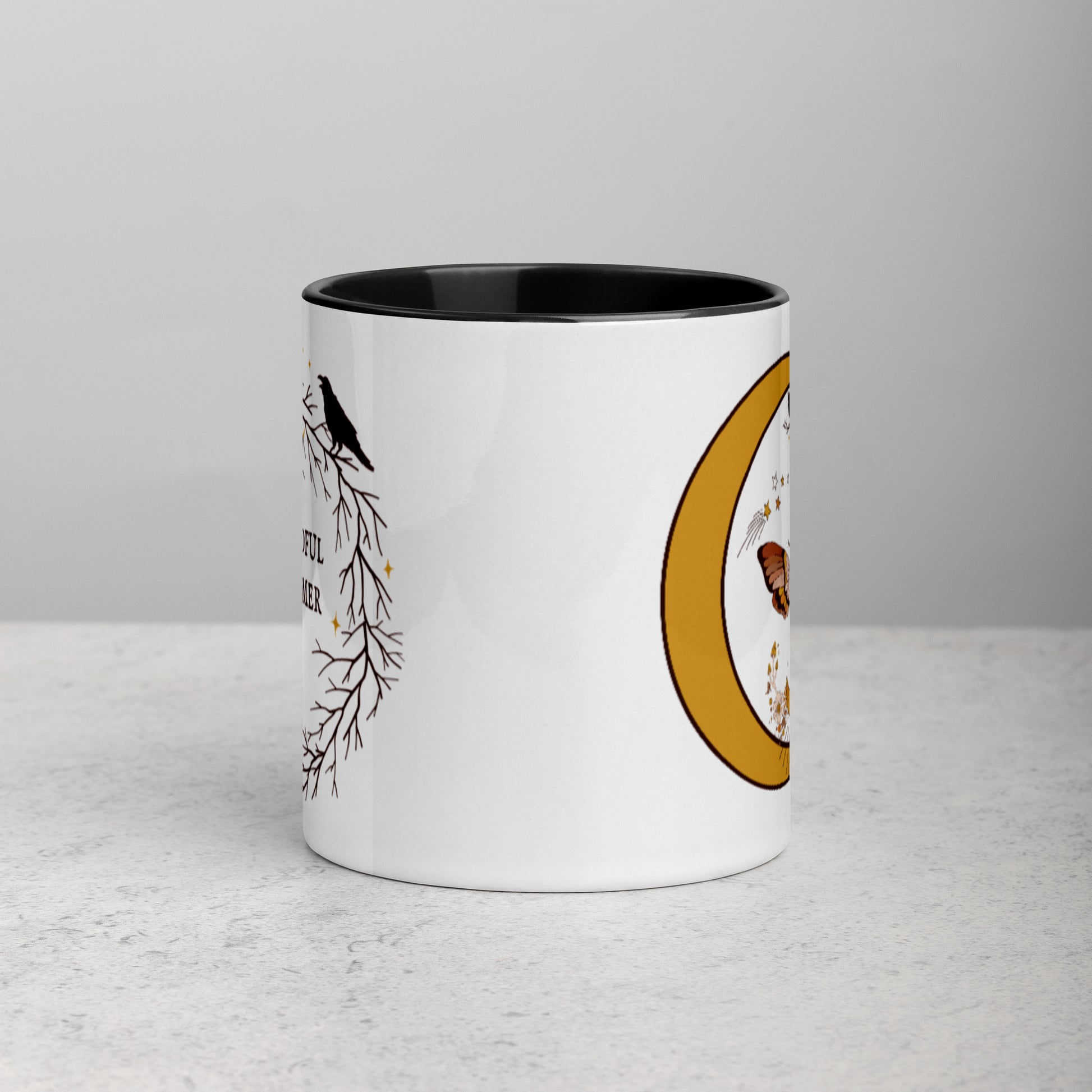 Dreadful dreamer moth coffee mug